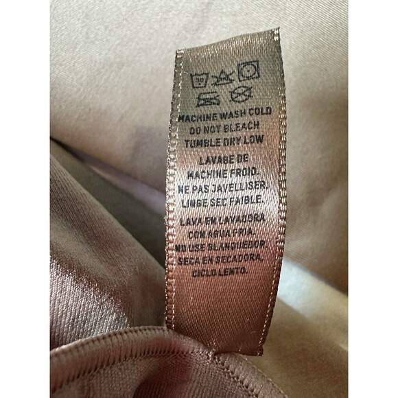 Skims Essential Long Sleeve Scoop Neck Thong Bodysuit Tan Women’s L/XL NEW - Picture 5 of 7